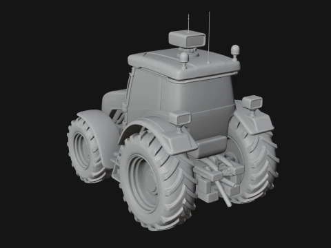 Farm Tractor Model Design 15 - 3D Print Model 3D Print Model