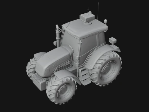 Farm Tractor Model Design 15 - 3D Print Model 3D Print Model