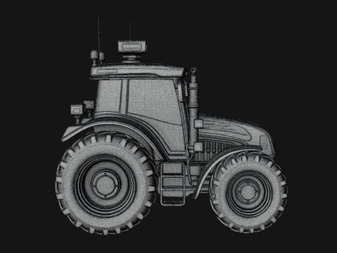 Farm Tractor Model Design 15 - 3D Print Model 3D Print Model