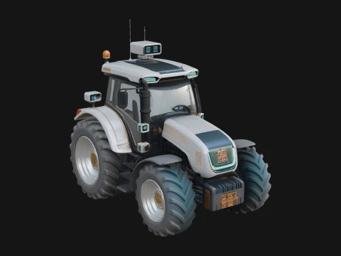 Farm Tractor Model Design 15 - 3D Print Model 3D Print Model