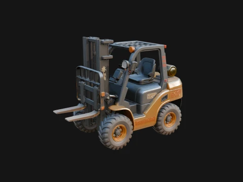Forklift Truck Model Design 9 - 3D Print Model 3D 프린트 모델