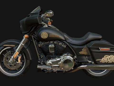 Cruiser Motorcycle Model Design 15 - 3D Print Model 3D Print Model