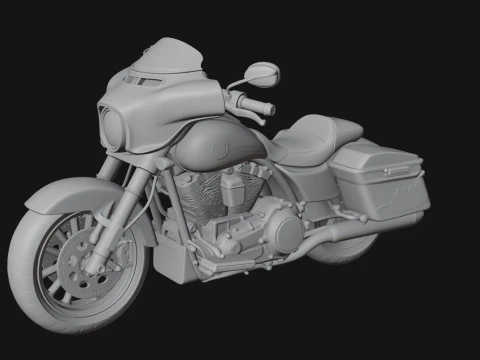 Cruiser Motorcycle Model Design 15 - 3D Print Model 3D Print Model