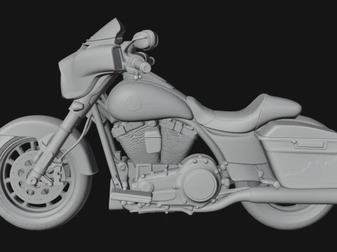 Cruiser Motorcycle Model Design 15 - 3D Print Model 3D Print Model