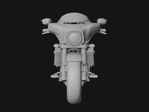 Cruiser Motorcycle Model Design 15 - 3D Print Model 3D Print Model