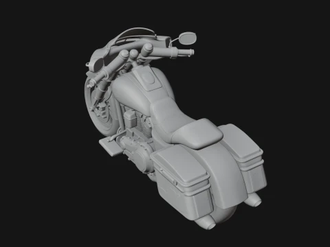 Cruiser Motorcycle Model Design 15 - 3D Print Model 3D Print Model