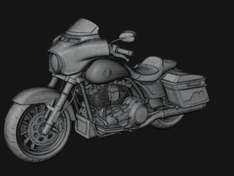 Cruiser Motorcycle Model Design 15 - 3D Print Model 3D Print Model