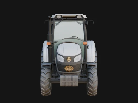 Farm Tractor Model Design 16 - 3D Print Model 3D Print Model