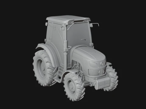 Farm Tractor Model Design 16 - 3D Print Model 3D Print Model
