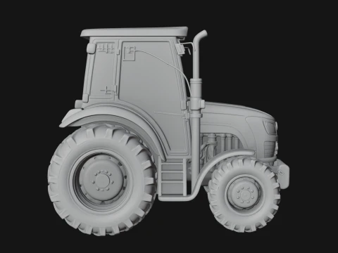 Farm Tractor Model Design 16 - 3D Print Model 3D Print Model
