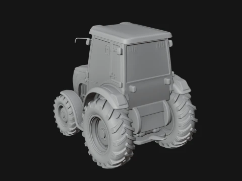 Farm Tractor Model Design 16 - 3D Print Model 3D Print Model