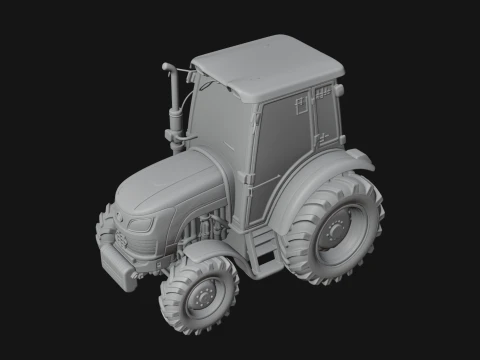 Farm Tractor Model Design 16 - 3D Print Model 3D Print Model