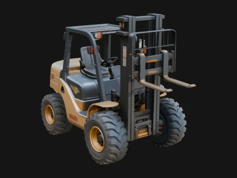 Forklift Truck Model Design 10 - 3D Print Model Model do druku 3D