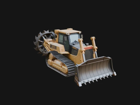 Crawler Bulldozer Model Design 10 - 3D Print Model 3D Print Model
