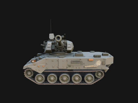 Tracked Armored Vehicle Model Design 21 - 3D Print Model 3D Print Model