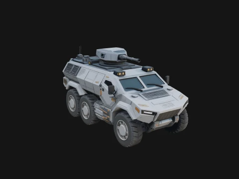 Armored Security Truck Model Design 22 - 3D Print Model 3D Print Model