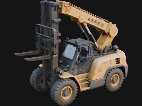 Forklift Truck Model Design 11 - 3D Print Model 3D Print Model