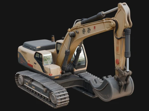 Excavator Model Design 11 - 3D Print Model Modelo de impresión 3D