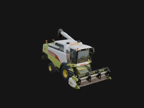 Combine Harvester Model Design 22 - 3D Print Model 3D Print Model