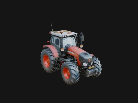 Farm Tractor Model Design 18 - 3D Print Model 3Dプリントモデル