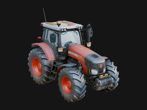 Farm Tractor Model Design 18 - 3D Print Model 3D 프린트 모델