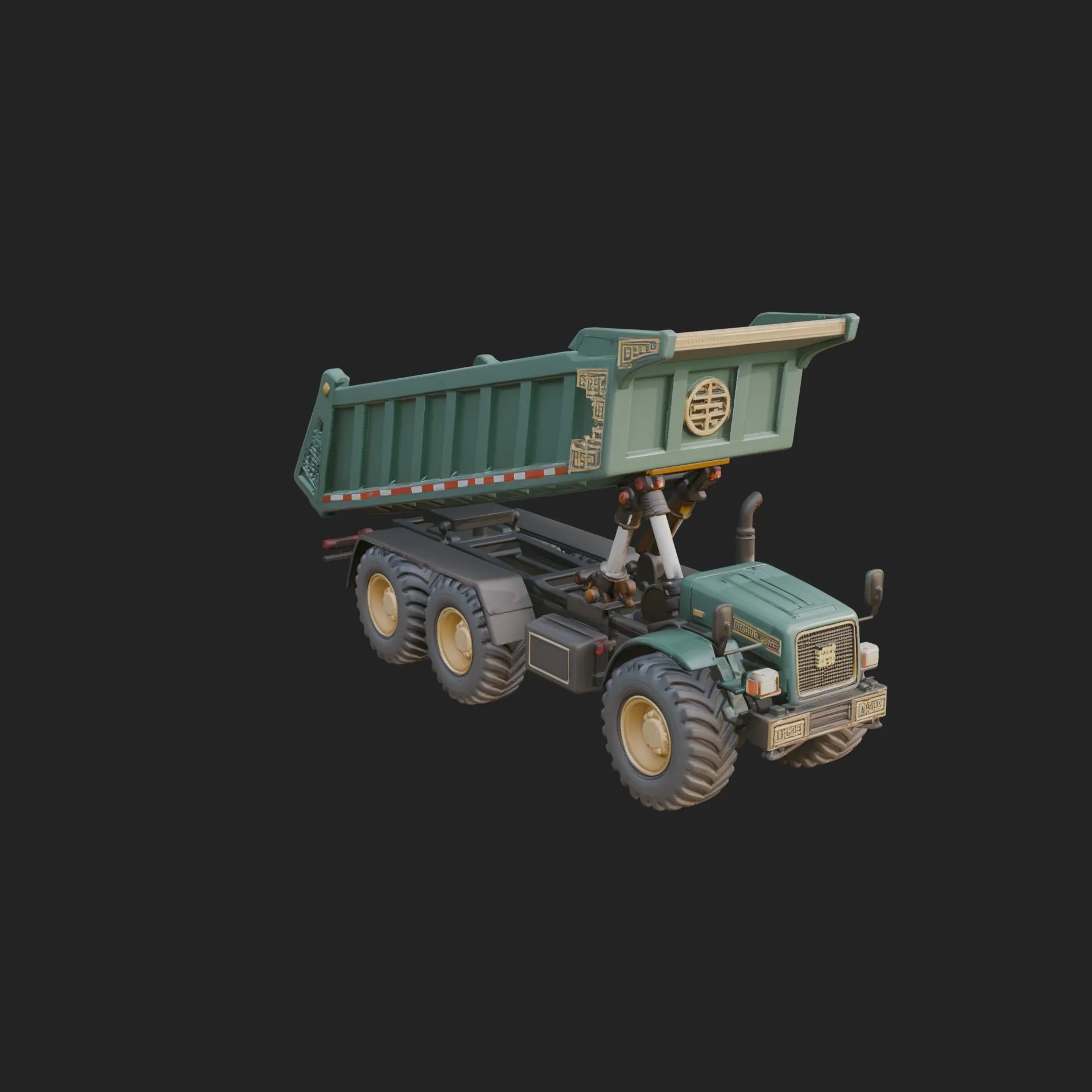 Dump Truck Model Design 24 - 3D Print Model 3D Print Model .c4d .max .obj .3ds .fbx .stl .blend
