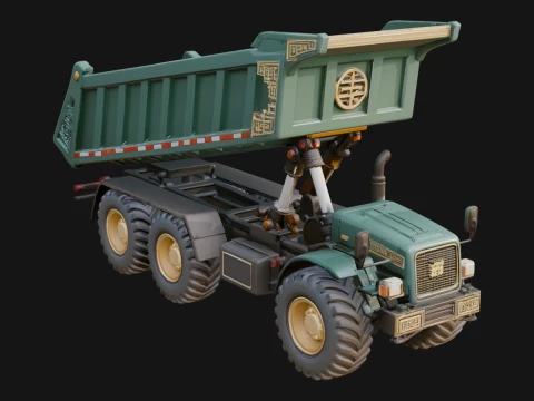 Dump Truck Model Design 24 - 3D Print Model 3D Принт Модель