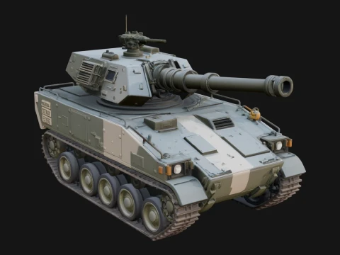 Tracked Armored Vehicle Model Design 25 - 3D Print Model 3D Druckmodell