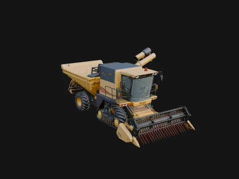 Combine Harvester Model Design 23 - 3D Print Model Modelo de impresión 3D
