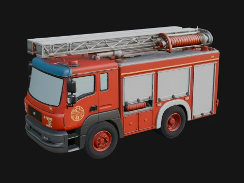 Fire Engine Model Design 27 - 3D Print Model 3D Druckmodell