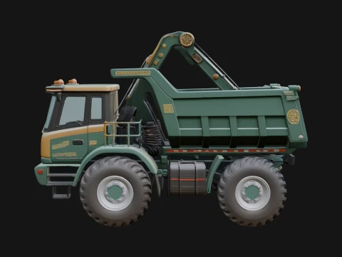 Dump Truck Model Design 25 - 3D Print Model 3D Принт Модель