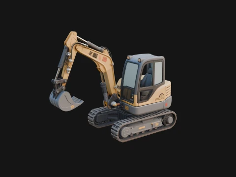 Excavator Model Design 12 - 3D Print Model 3D Print Model