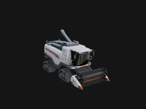 Combine Harvester Model Design 24 - 3D Print Model Modelo de impresión 3D