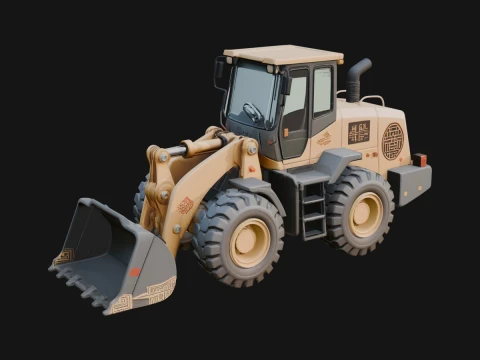 Wheel Loader Model Design 13 - 3D Print Model 3D 프린트 모델