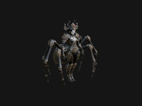 Spider Queen Statue Design 1 - 3D Print Model 3D Print Model