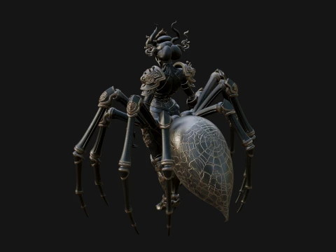 Spider Queen Statue Design 1 - 3D Print Model 3D Print Model