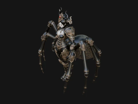 Spider Queen Statue Design 1 - 3D Print Model 3D Print Model