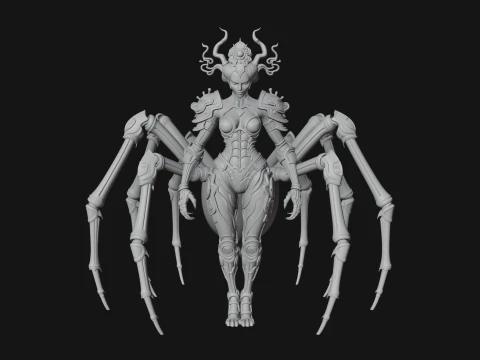 Spider Queen Statue Design 1 - 3D Print Model 3D Print Model
