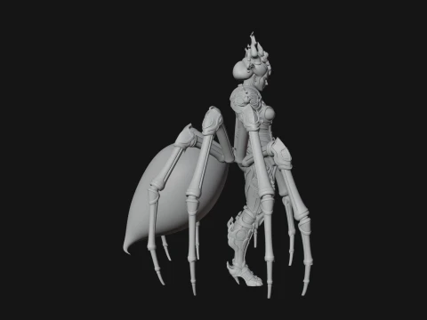 Spider Queen Statue Design 1 - 3D Print Model 3D Print Model