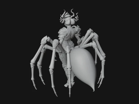 Spider Queen Statue Design 1 - 3D Print Model 3D Print Model
