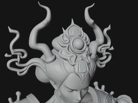 Spider Queen Statue Design 1 - 3D Print Model 3D Print Model