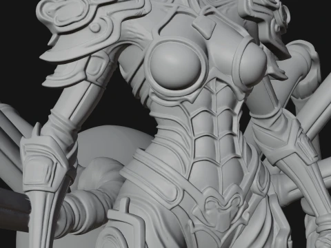 Spider Queen Statue Design 1 - 3D Print Model 3D Print Model