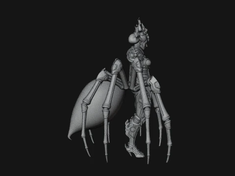 Spider Queen Statue Design 1 - 3D Print Model 3D Print Model