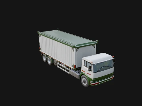 Container Trailer Model Design 2 - 3D Print Model 3D Print Model