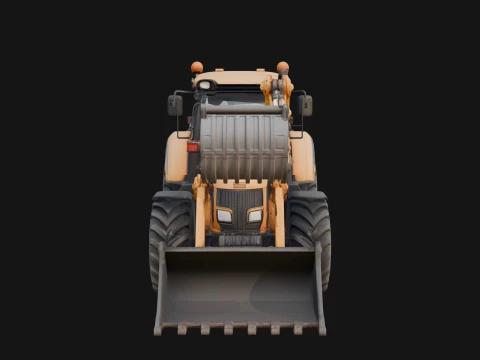 Backhoe Loader Model Design 8 - 3D Print Model 3D Print Model