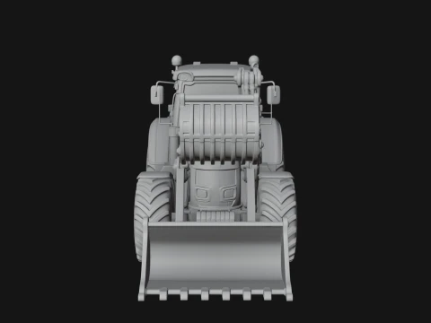 Backhoe Loader Model Design 8 - 3D Print Model 3D Print Model