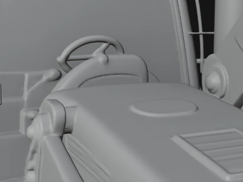 Backhoe Loader Model Design 8 - 3D Print Model 3D Print Model