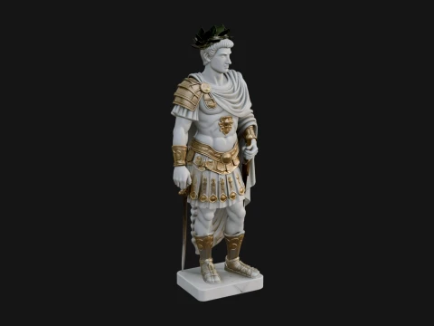 Roman Emperor Statue Design 9 - 3D Print Model 3D printmodel