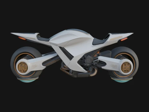 Concept Motorcycle Model Design 2 - 3D Print Model 3D Принт Модель