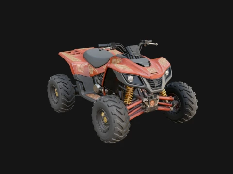 Quad Bike ATV Model Design 1 - 3D Print Model 3D Print Model